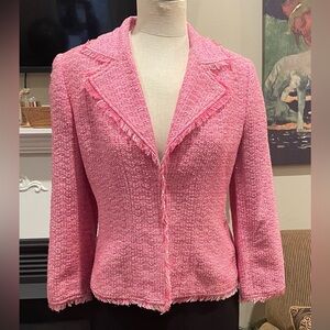 Beautiful Doncaster Pink Silk Jacket size 8
